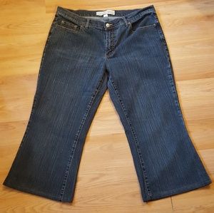 Venezia Stretch Flare Denim Capris